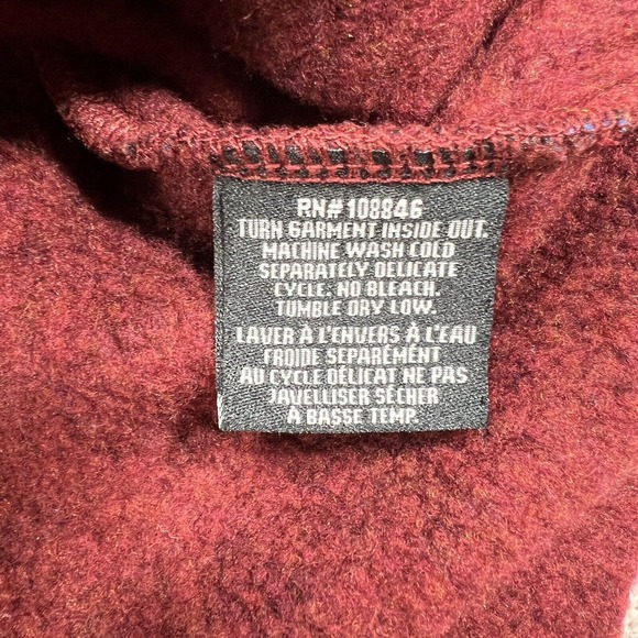 KUHL Hoodie Sherpa Jacket Full Zip Alfpaca Fleece Maroon Women’s Sz Small - Picture 8 of 9